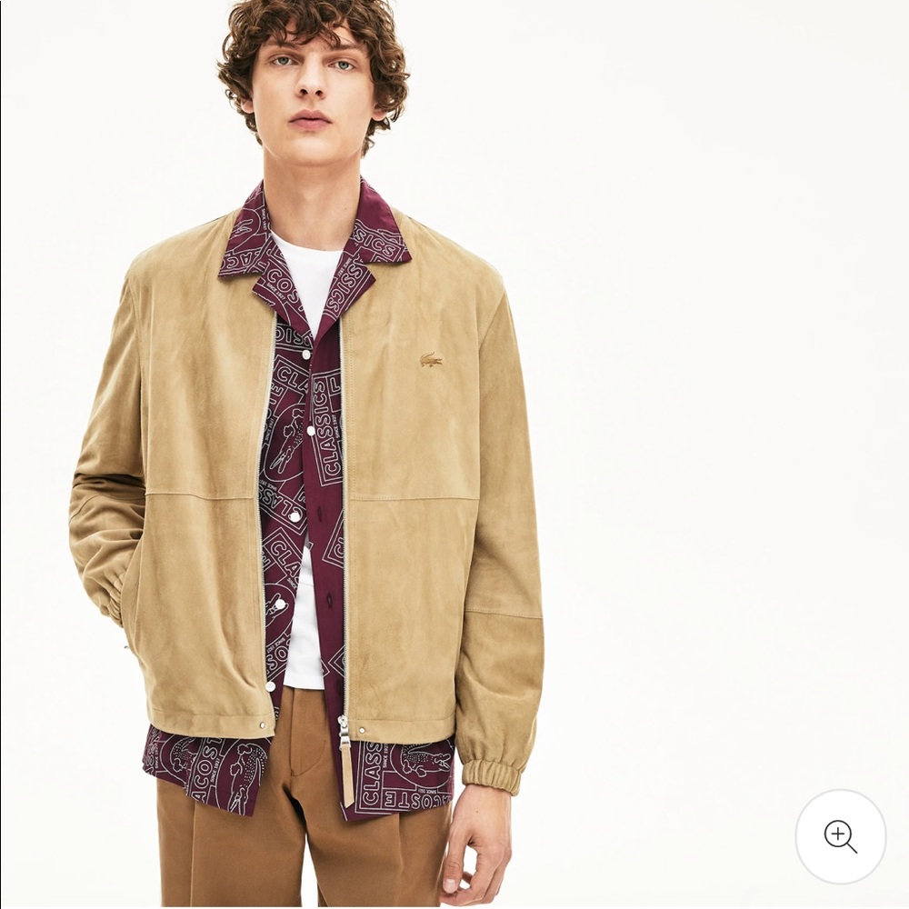 Lacoste Suede Bomber Jacket XL NWT